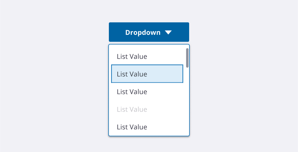 Dropdowns example